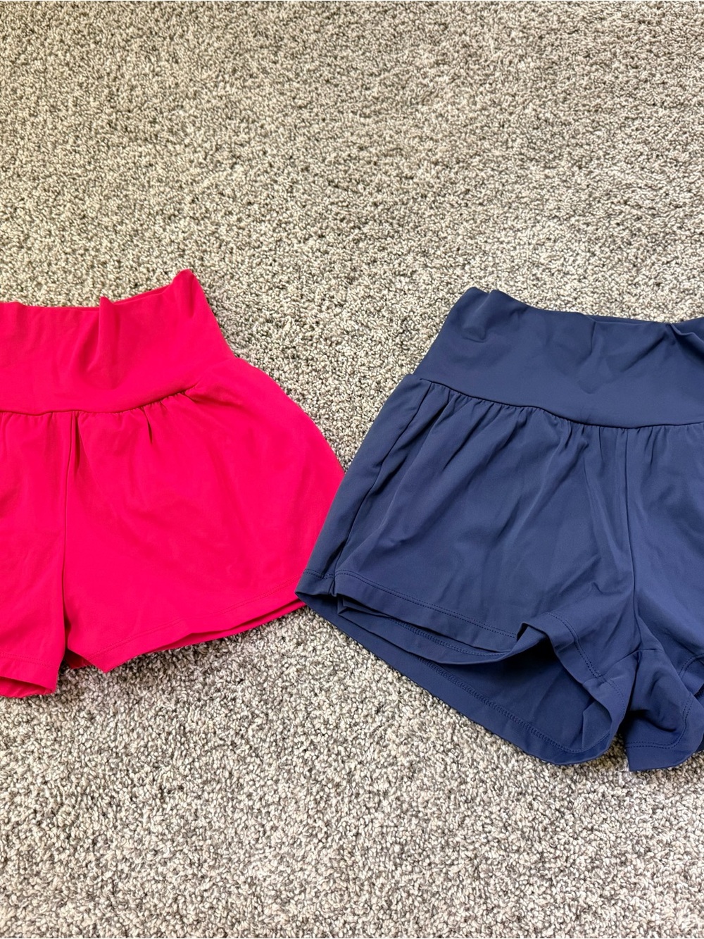 Halara Women’s High-Waist Active Shorts - Red and Navy